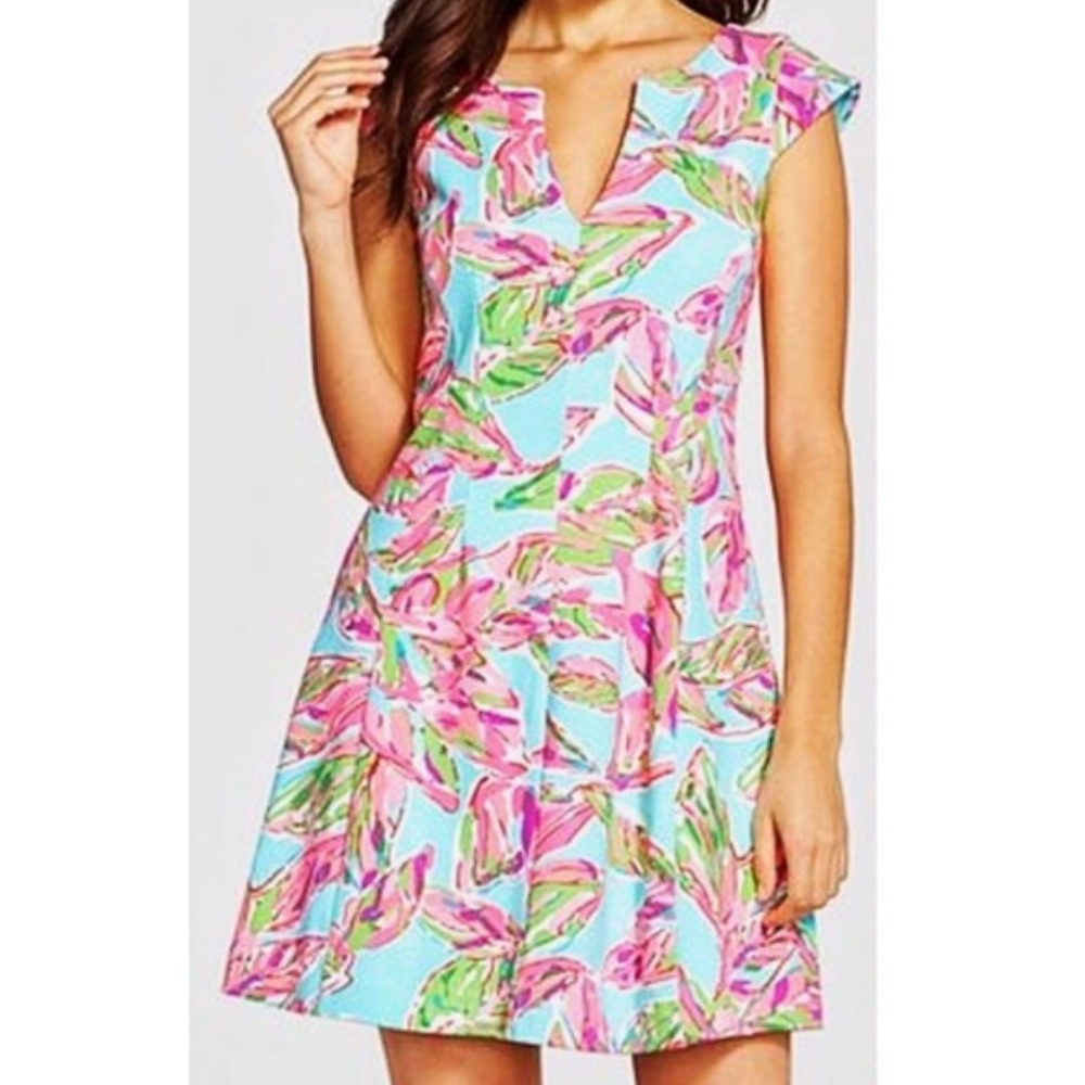 Lilly Pulitzer briella fit and flare dress in the vias print